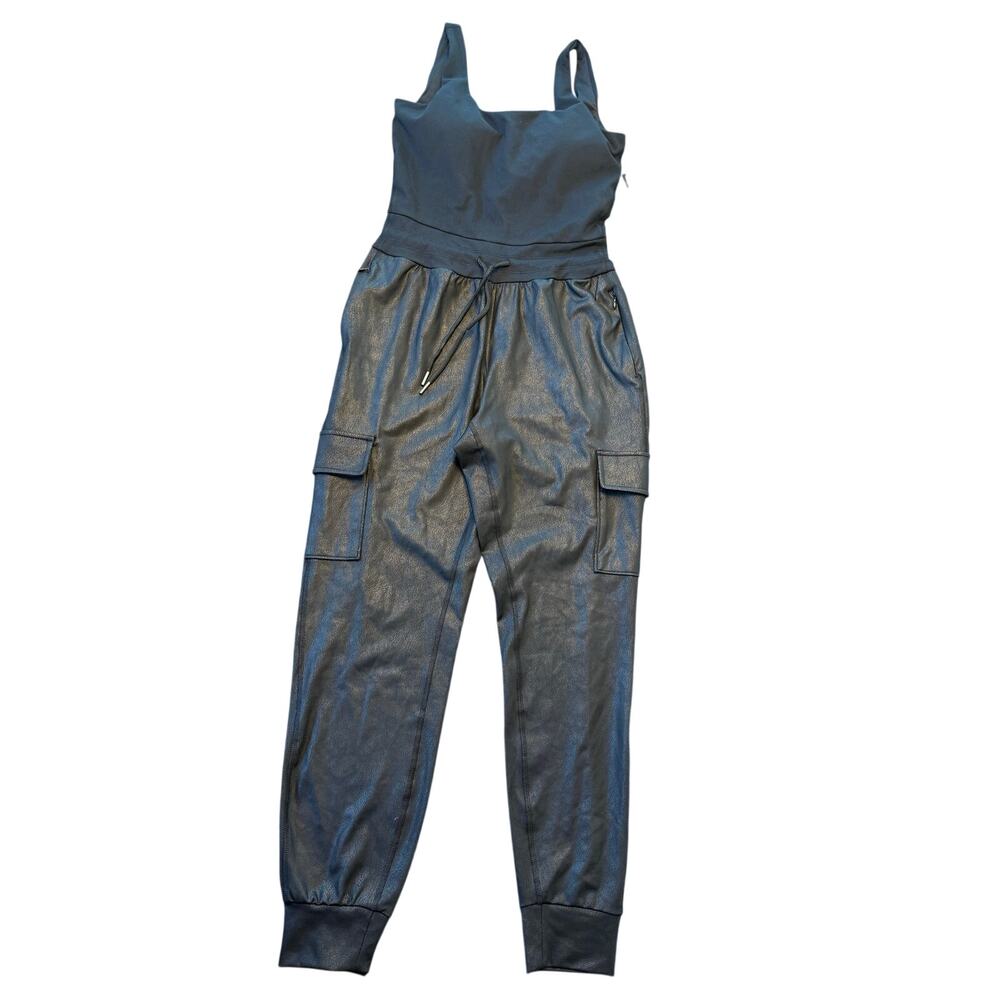 90 Degree by Reflex Emmy Faux Leather Cargo Jumpsuit XS Black NWT $98 SOLD OUT
